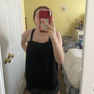 black tank top